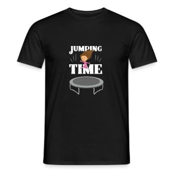 Jumping Time - Men's T-Shirt - black - Front - AI Model Male 178 light (178cm)