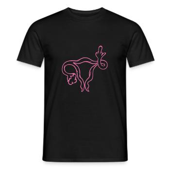 Women's Rights Uterus Gift Idea Abortion - Men's T-Shirt - black - Front - AI Model Male 178 light (178cm)