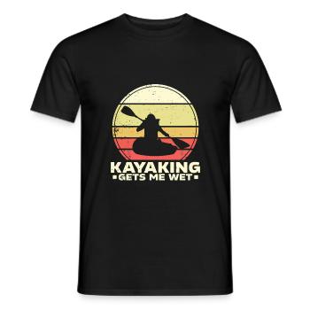 Kayak Kayak Sports extrêmes Eau sauvage - T-shirt homme - noir - Devant - AI Model Male 178 light (178cm)
