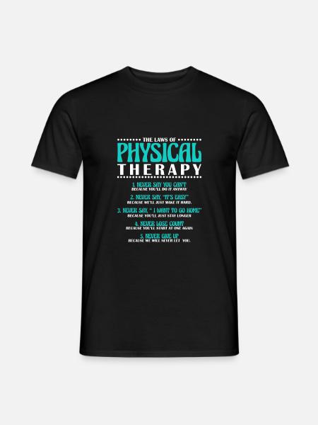 Physiotherapy Physiotherapy Physiotherapist - Men's T-Shirt - black