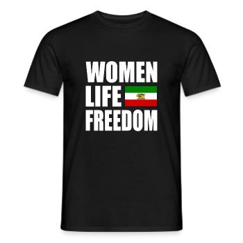 Women life freedom - Männer T-Shirt - Schwarz - Vorne - AI Model Male 178 light (178cm)