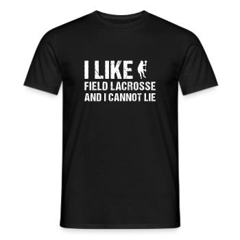Field Lacrosse And I Cannot Lie Field Lacrosse - Männer T-Shirt - Schwarz - Vorne - AI Model Male 178 light (178cm)