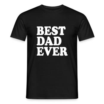 Best dad ever - T-shirt homme - noir - Devant - AI Model Male 178 light (178cm)