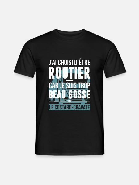 Routier beau gosse - T-shirt homme - noir
