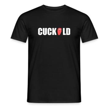 Cuckold - T-shirt homme - noir - Devant - AI Model Male 178 light (178cm)