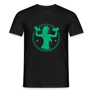 Bodybuilding - Gewichtheben - Fitness - Workout - Männer T-Shirt - Schwarz - Vorne - AI Model Male 178 light (178cm)