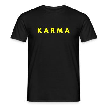 Karma - T-shirt homme - noir - Devant - AI Model Male 178 light (178cm)
