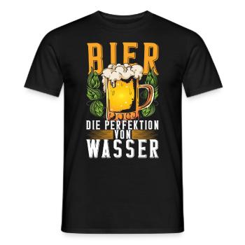 Bierbrauen Bierbrauer - Männer T-Shirt - Schwarz - Vorne - AI Model Male 178 light (178cm)