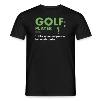 Sport Player Definition Golf - Männer T-Shirt - Schwarz - Vorne - AI Model Male 178 light (178cm)