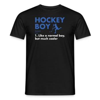 Sport Boy Definition Hockey - Men's T-Shirt - black - Front - AI Model Male 178 light (178cm)