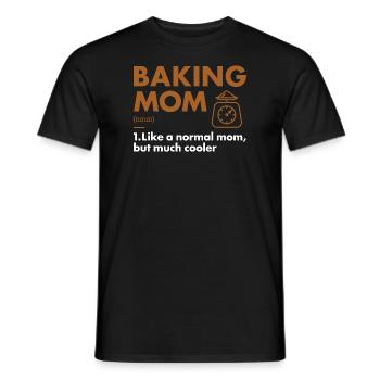 Baker Mom Définition Pâtisserie - T-shirt homme - noir - Devant - AI Model Male 178 light (178cm)