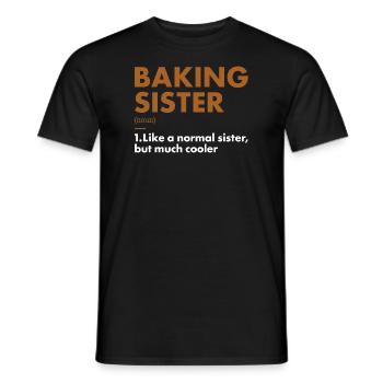 Baker Sister Définition Cuisson - T-shirt homme - noir - Devant - AI Model Male 178 light (178cm)