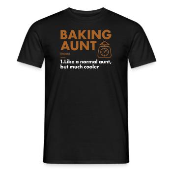 Baker Aunt Définition Cuisson - T-shirt homme - noir - Devant - AI Model Male 178 light (178cm)