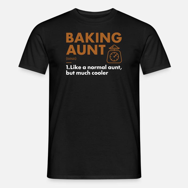 Baker Aunt Definition Baking - Männer T-Shirt - Schwarz