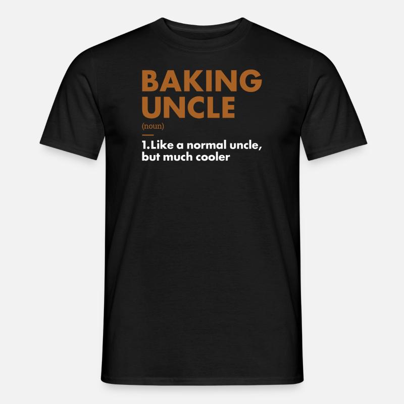 Baker Uncle Definition Baking - Männer T-Shirt - Schwarz