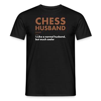 Chess Player Husband Definition Chess - Männer T-Shirt - Schwarz - Vorne - AI Model Male 178 light (178cm)