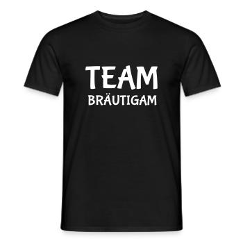 Team Bräutigam - Männer T-Shirt - Schwarz - Vorne - AI Model Male 178 light (178cm)