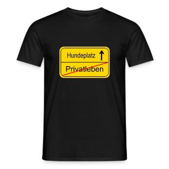 Dog Place Sign Nouveau - T-shirt homme - noir - Devant - AI Model Male 178 light (178cm)