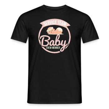 Baby Kleinkind Geburt Geschenk Vater Mutter Tante - Männer T-Shirt - Schwarz - Vorne - AI Model Male 178 light (178cm)