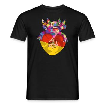 Drapeau de la Sicile Italie Palerme Trinacria Italia - T-shirt homme - noir - Devant - AI Model Male 178 light (178cm)