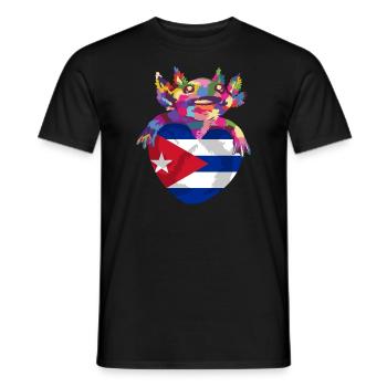 Kuba Flagge Karibik Urlaub Cuba Reise Havanna - Männer T-Shirt - Schwarz - Vorne - AI Model Male 178 light (178cm)