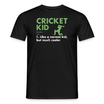 Sport Kid Definition Cricket - Männer T-Shirt - Schwarz - Vorne - AI Model Male 178 light (178cm)