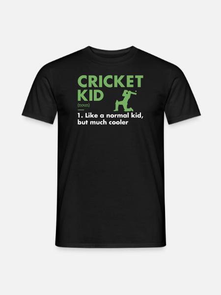 Sport Kid Definition Cricket - Men's T-Shirt - black