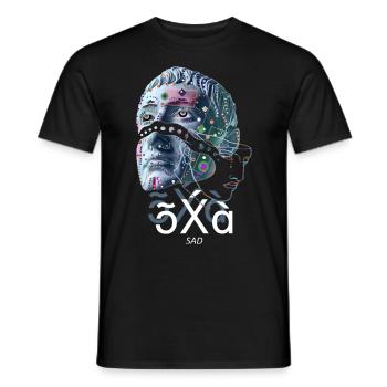 Triste triste graphique - T-shirt homme - noir - Devant - AI Model Male 178 light (178cm)