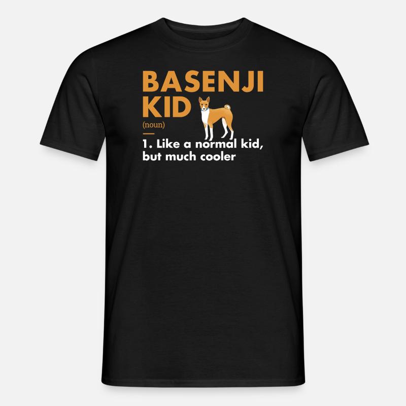 Dog Basenji Kid Definition - Männer T-Shirt - Schwarz