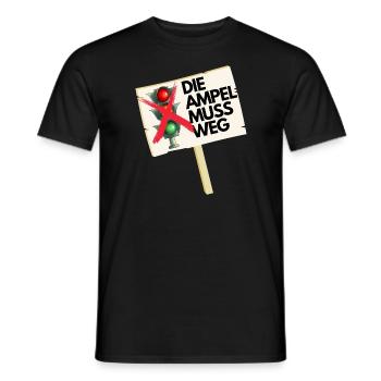 Ampel muss weg! - Männer T-Shirt - Schwarz - Vorne - AI Model Male 178 light (178cm)