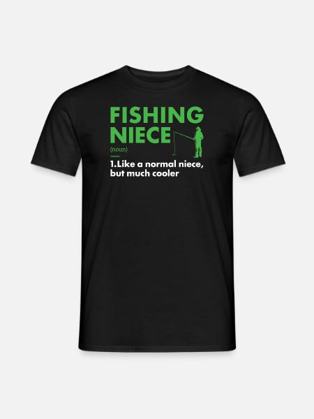 Fisher Niece Definition Fishing - Men's T-Shirt - black
