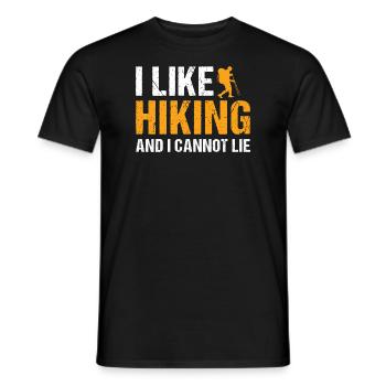 Hiker I Like Hiking - Männer T-Shirt - Schwarz - Vorne - AI Model Male 178 light (178cm)