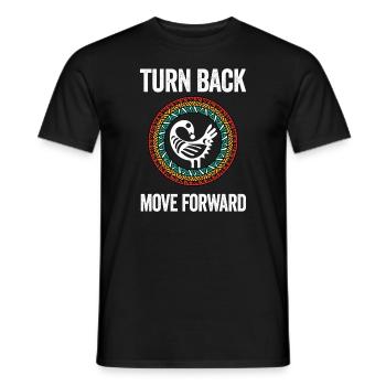 Symbole Sankofa Adinkra Ghana Noir - T-shirt homme - noir - Devant - AI Model Male 178 light (178cm)