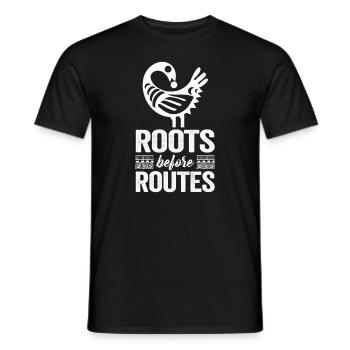Sankofa Symbol Adinkra Ghana Black - Men's T-Shirt - black - Front - AI Model Male 178 light (178cm)