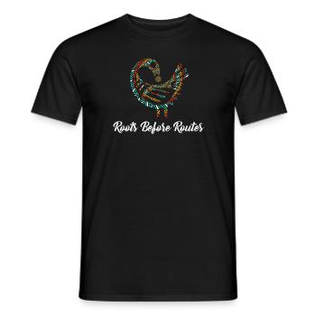 Sankofa Symbol Adinkra Ghana Black - Men's T-Shirt - black - Front - AI Model Male 178 light (178cm)