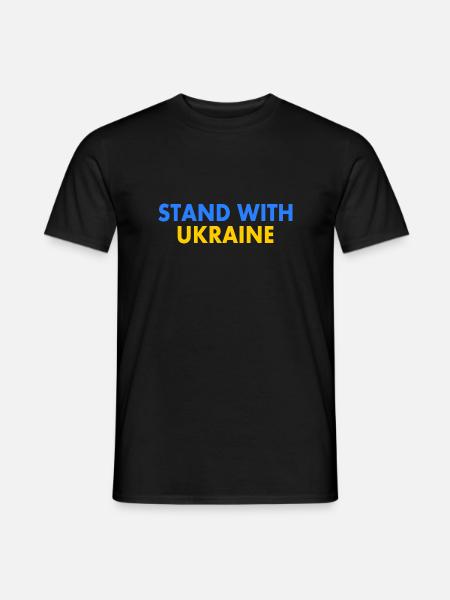 stand with ukraine - Men's T-Shirt - black