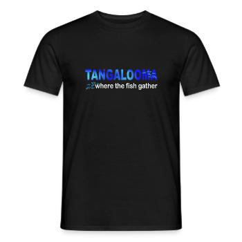 Tangalooma, where the fish gather - Men's T-Shirt - black - Front - AI Model Male 178 light (178cm)