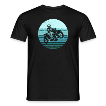 Quad Biker Motorsport Offroad Quad Rider ATV - Men's T-Shirt - black - Front - AI Model Male 178 light (178cm)