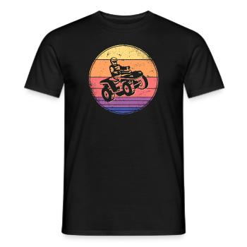Quad Bike Offroad Quadfahrer ATV - Men's T-Shirt - black - Front - AI Model Male 178 light (178cm)