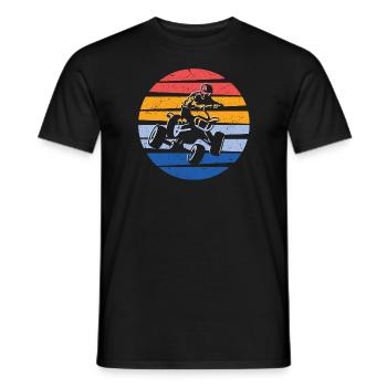 ATV Driver Offroad Quad Bike Quad - Men's T-Shirt - black - Front - AI Model Male 178 light (178cm)
