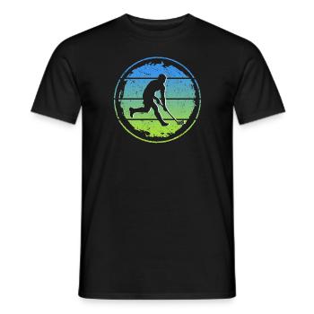 Joueur de floorball Joueur de floorball rétro Floorball - T-shirt homme - noir - Devant - AI Model Male 178 light (178cm)