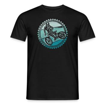 Mountainbike Fahrrad Design Mountain Bike - Men's T-Shirt - black - Front - AI Model Male 178 light (178cm)