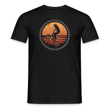 Cycliste Tricks Cascade BMX - T-shirt homme - noir - Devant - AI Model Male 178 light (178cm)