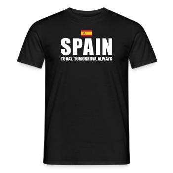 L’Espagne aujourd’hui Demain Toujours l’Espagne Rugby - T-shirt homme - noir - Devant - AI Model Male 178 light (178cm)