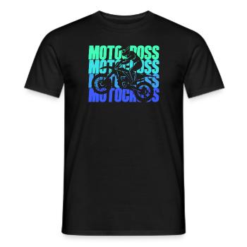 Motorrad Dirtbike Biker Kinder Jungen Motocross - Männer T-Shirt - Schwarz - Vorne - AI Model Male 178 light (178cm)