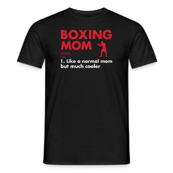 Sport Mom Definition Boxing - Men's T-Shirt - black - Front - AI Model Male 178 light (178cm)