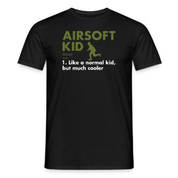 Sport Kid Definition Airsoft - Men's T-Shirt - black - Front - AI Model Male 178 light (178cm)