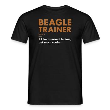 Beagle Trainer Definiton - Männer T-Shirt - Schwarz - Vorne - AI Model Male 178 light (178cm)
