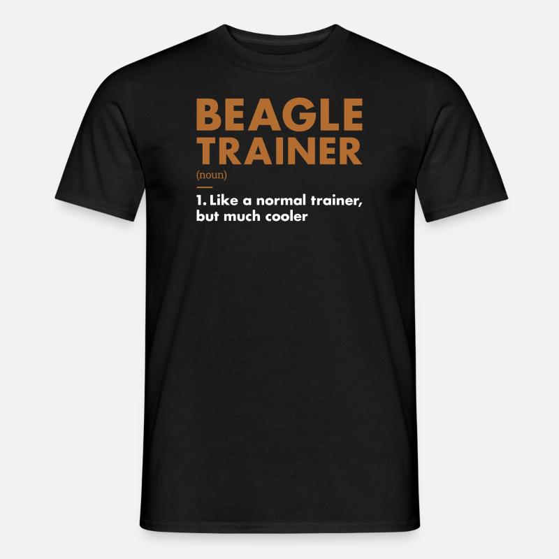 Beagle Trainer Definiton - Men's T-Shirt - black