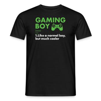 Gamer Boy Definition Gaming - Men's T-Shirt - black - Front - AI Model Male 178 light (178cm)